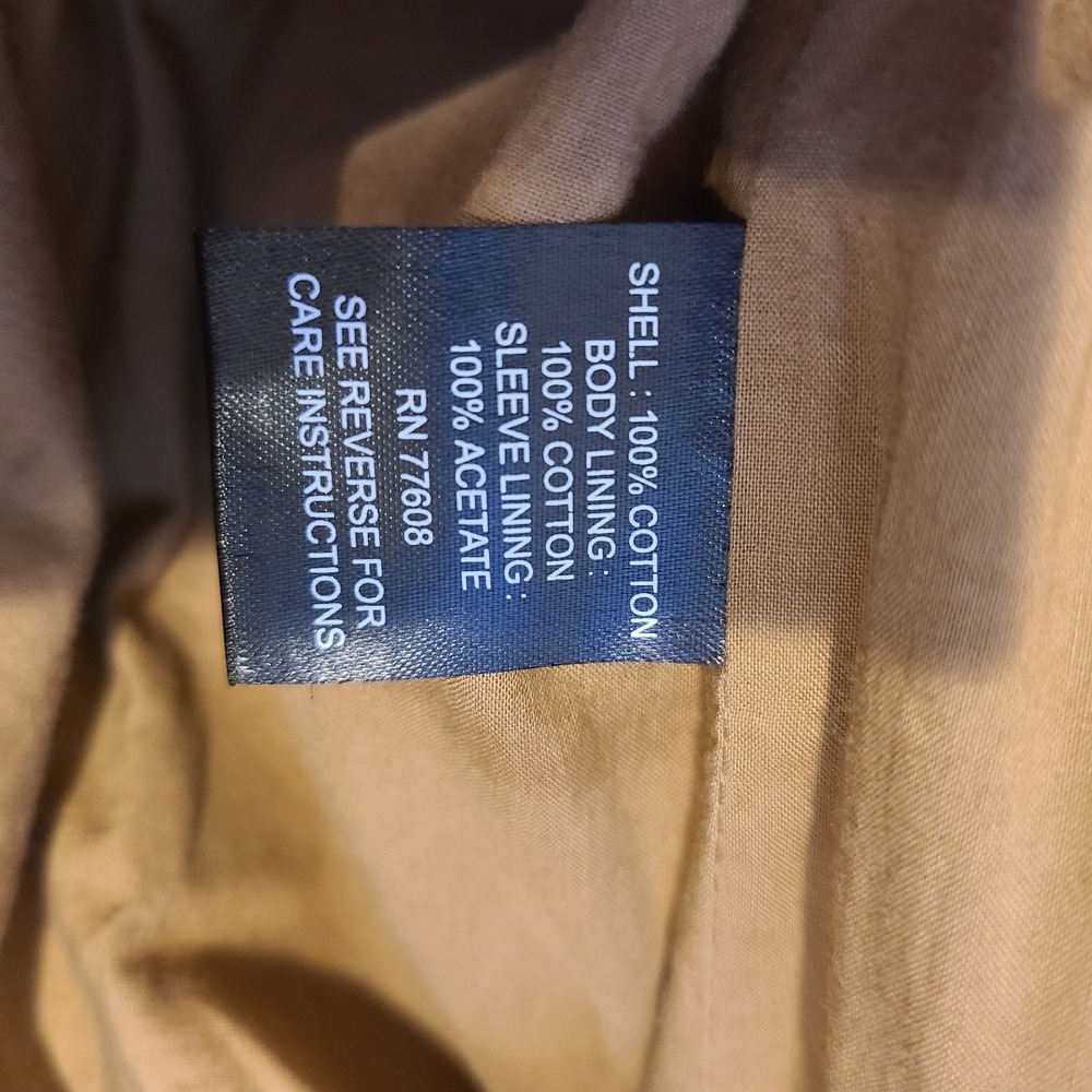 J. Peterman Brown Field Military Utility Barn‎ Chore Jacket Men's Medium Zip - Picture 11 of 11